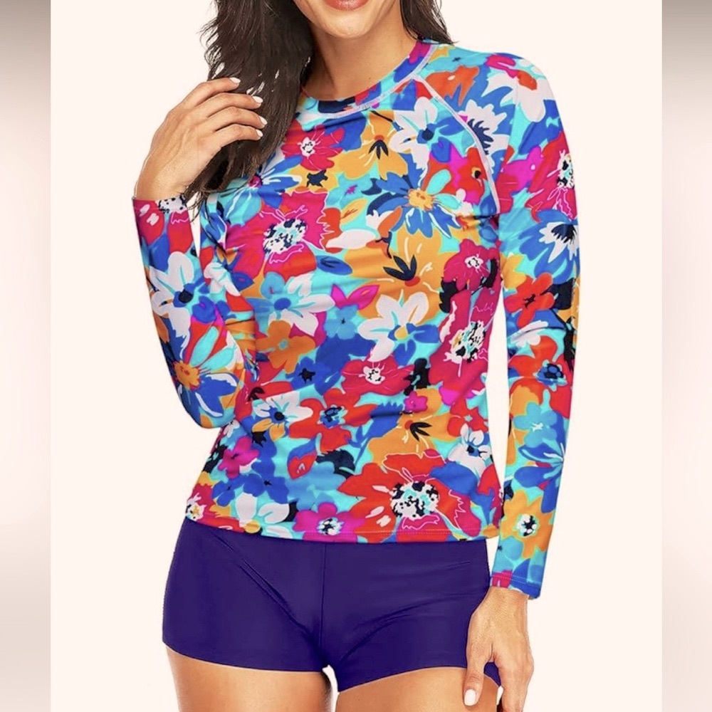 2 piece rashguard swim suit
